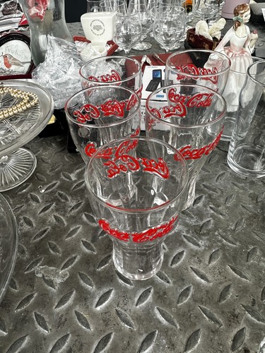Coca cola glasses set 6 - cola, glasses,