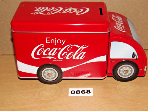 Coca cola money box tin - cola,