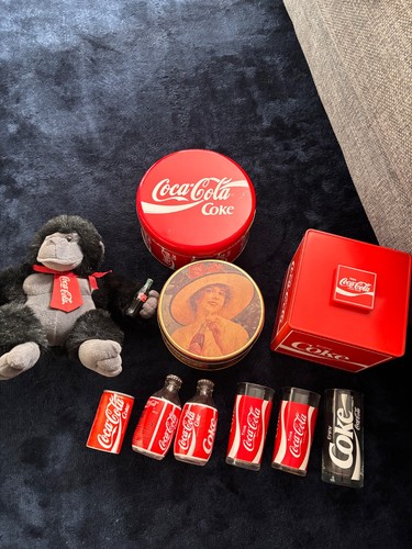 Coca cola collectables - cola, tin