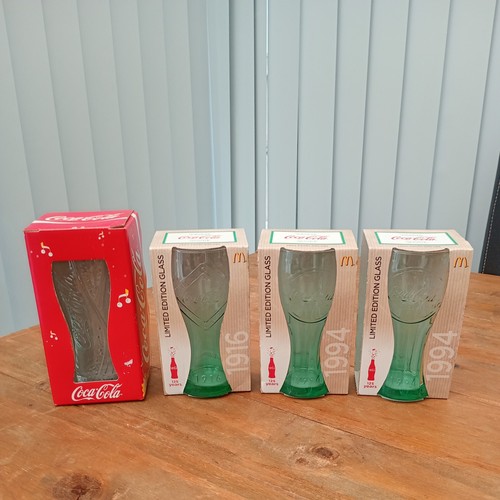 Boxed coca cola glasses - 4, coca-cola
