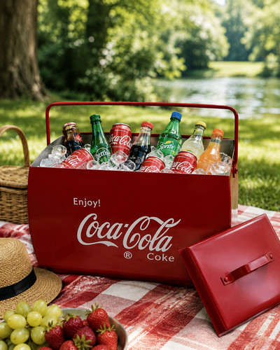 Vintage style coca cola cool - style,
