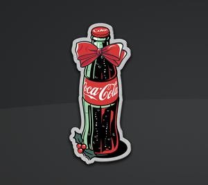 Pamp coca cola holiday bottle - pamp, coca-cola
