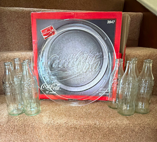 Coca cola platter w - 13", w/