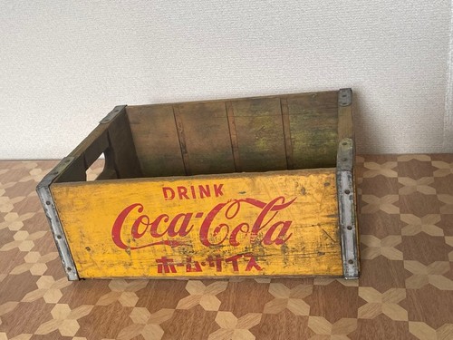 Coca cola vintage wooden box - wooden,