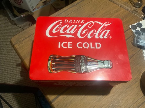 Metal box coca cola contour - metal,